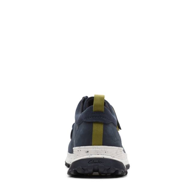 Men's Clarks ATL Trek Wally Sneakers Navy | CLK417UQZ