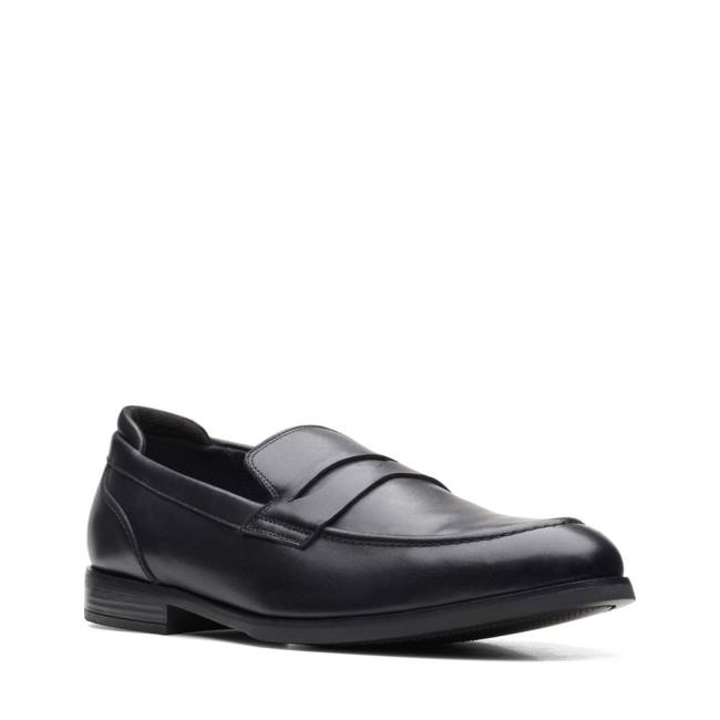 Men's Clarks Bradish Ease Loafers Black | CLK853UET