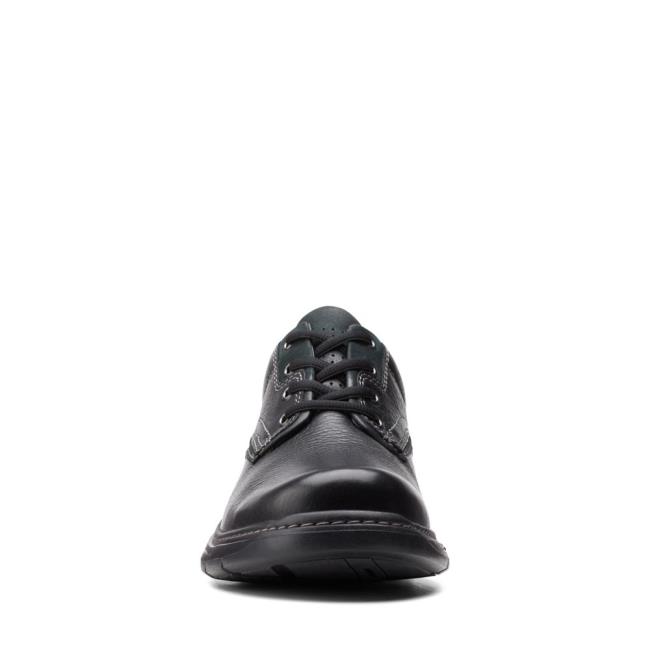 Men's Clarks Brawley Pace Black Shoes Black | CLK230XCK