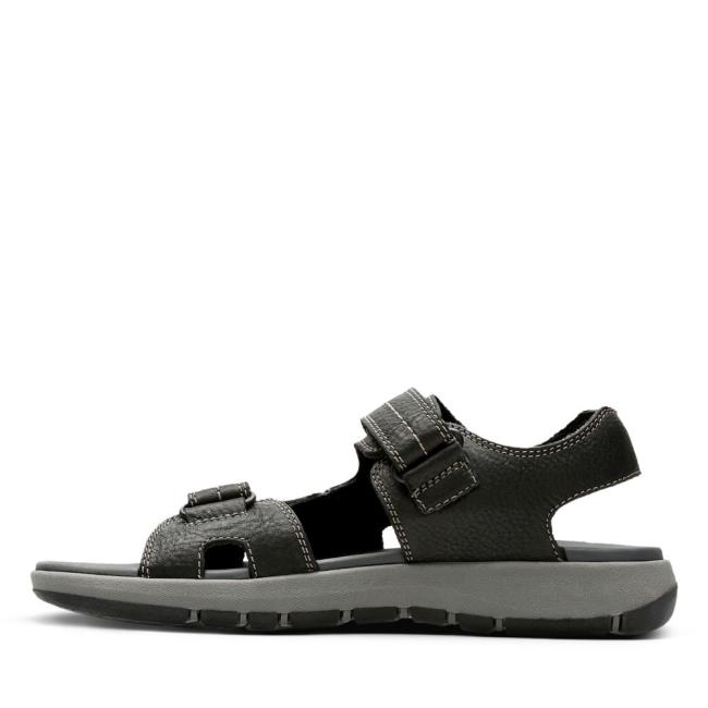 Men's Clarks Brixby Shore Sandals Black | CLK528UDY