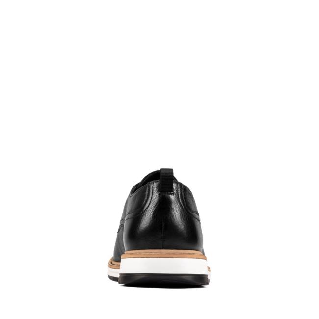 Men's Clarks Chantry Walk Black Shoes Black | CLK981DIR