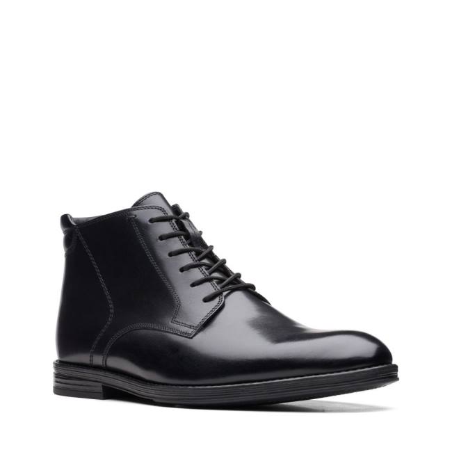 Men's Clarks Citi Stride Rise Ankle Boots Black | CLK576OYK