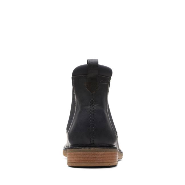 Men's Clarks Clarkdale Hall Chelsea Boots Black | CLK395BZT