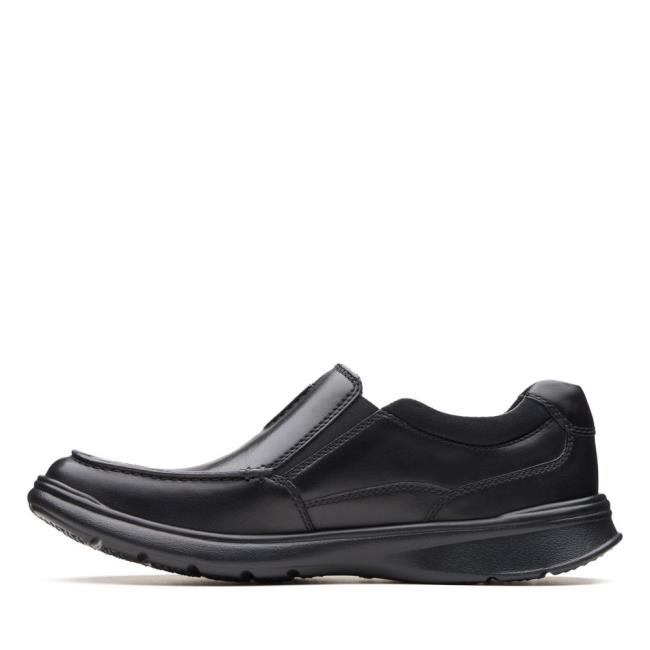 Men's Clarks Cotrell Free Black Shoes Black | CLK906QPY