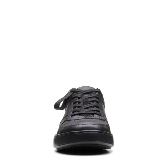 Men's Clarks Court Lite Tie Sneakers Black | CLK780FEU