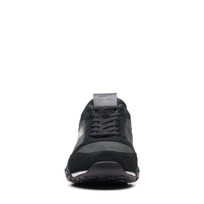 Men's Clarks Craft Lo Lace Sneakers Black | CLK085KLF