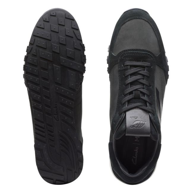 Men's Clarks Craft Lo Lace Sneakers Black | CLK085KLF