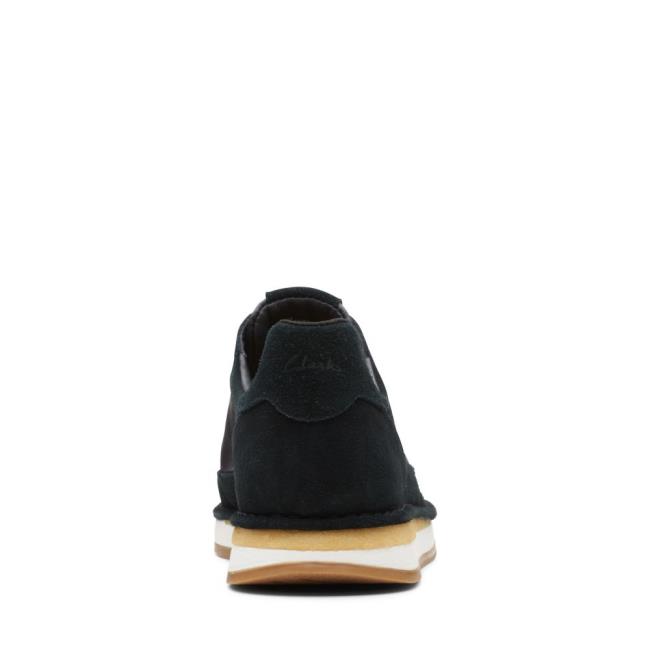 Men's Clarks Craft Run Lace Sneakers Black | CLK768WTK