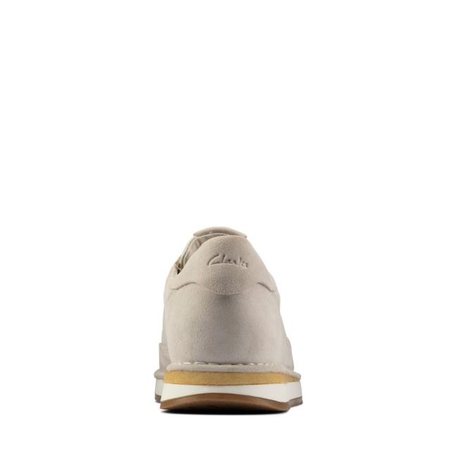 Men's Clarks Craft Run Lace Sneakers White | CLK829JQC