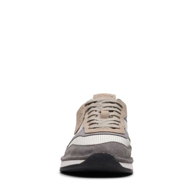 Men's Clarks Craft Run Tor Sneakers Grey | CLK863HCY