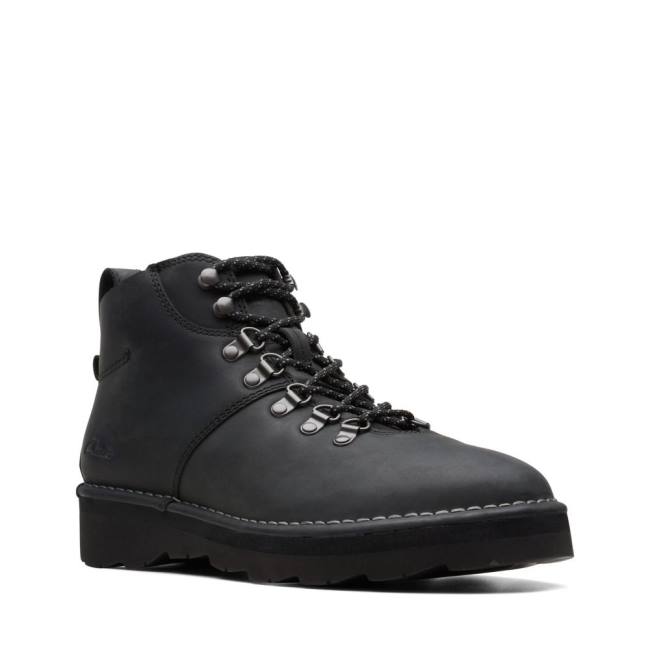 Men's Clarks Craftdale Hike Ankle Boots Black | CLK631WCB