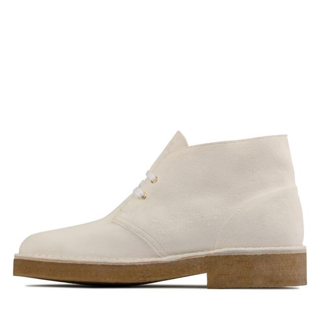 Men's Clarks Desert Boot 221 Originals Boots White | CLK801PAK