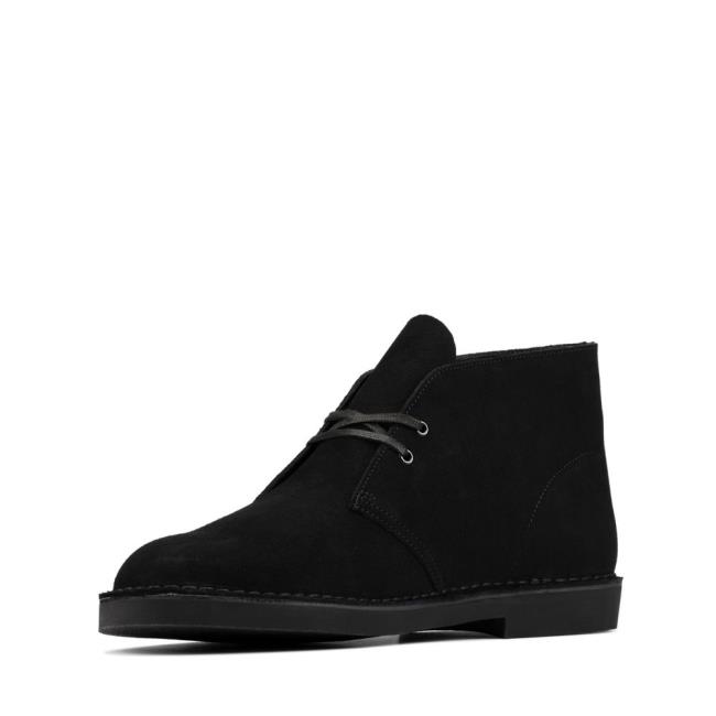 Men's Clarks Desert Boot 2 Desert Boots Black | CLK928GFL