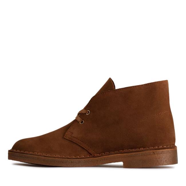 Men's Clarks Desert Boot Classic Desert Boots Cola Suede | CLK571KCU