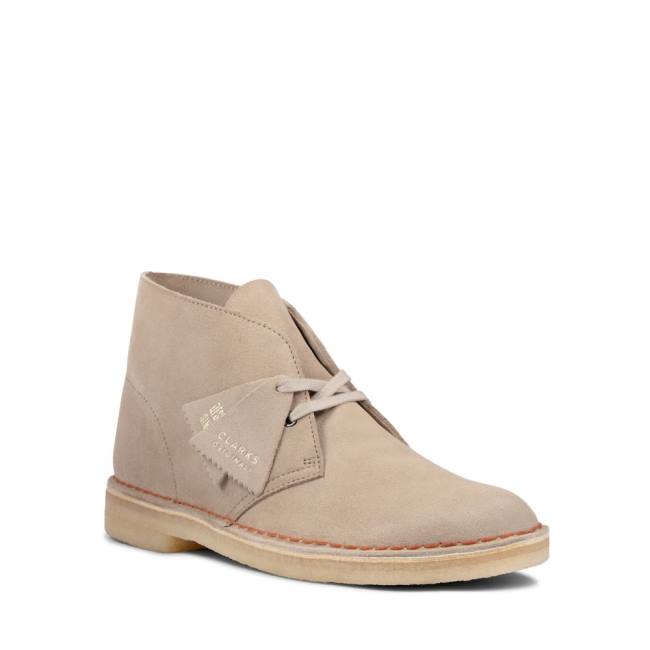 Men's Clarks Desert Boot Classic Desert Boots Sand Suede | CLK934WJD