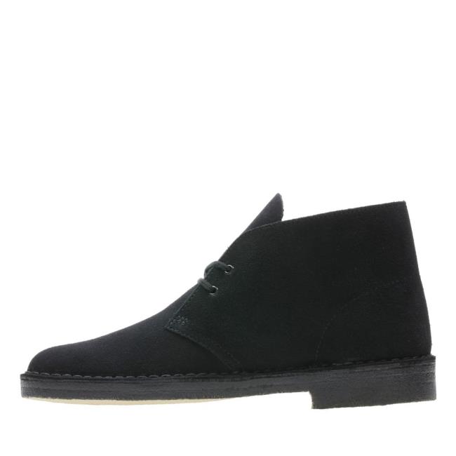 Men's Clarks Desert Boot Originals Boots Black | CLK802SRV