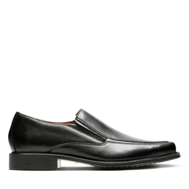 Men\'s Clarks Driggs Free Loafers Black | CLK460NYI