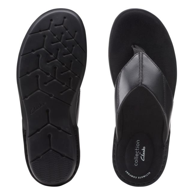 Men's Clarks Ellison Easy Sandals Black | CLK295UQE