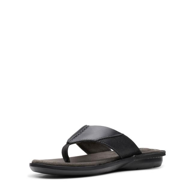 Men's Clarks Ellison Easy Sandals Black | CLK568LGI