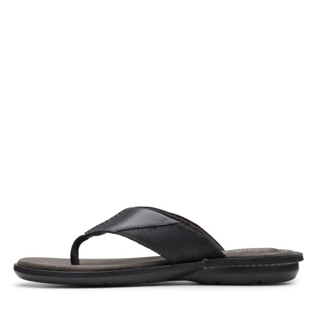 Men's Clarks Ellison Easy Sandals Black | CLK568LGI