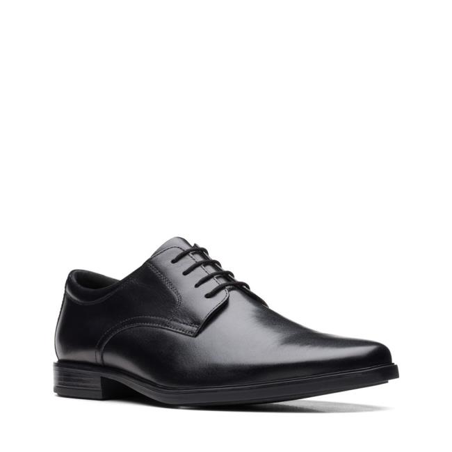 Men's Clarks Howard Walk Black Shoes Black | CLK257LDA