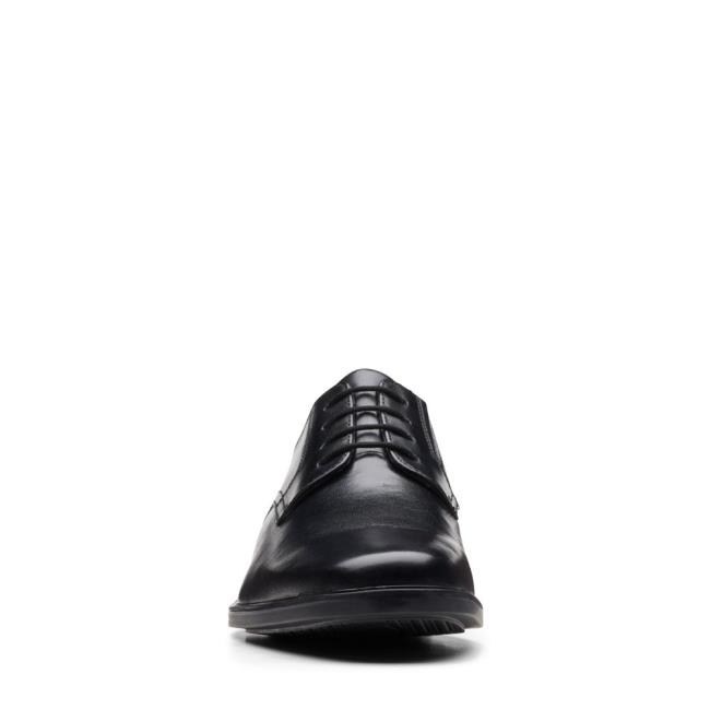 Men's Clarks Howard Walk Black Shoes Black | CLK257LDA