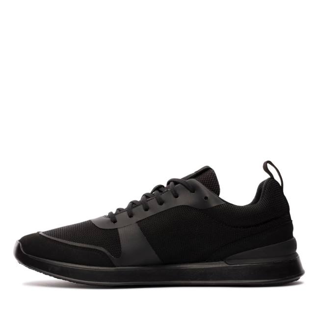 Men's Clarks LT Lace Sneakers Black | CLK869NGY