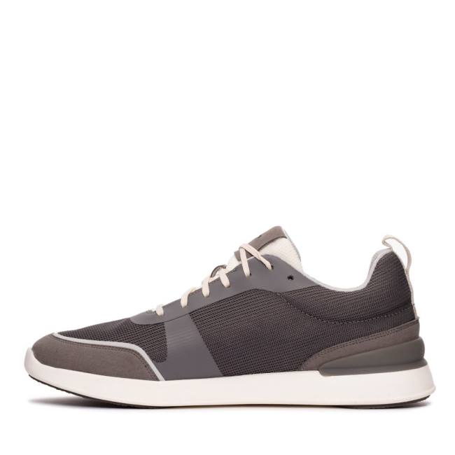 Men's Clarks LT Lace Sneakers Grey | CLK493OTH