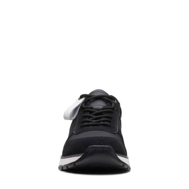 Men's Clarks Move Lite Race Sneakers Black | CLK951TFR