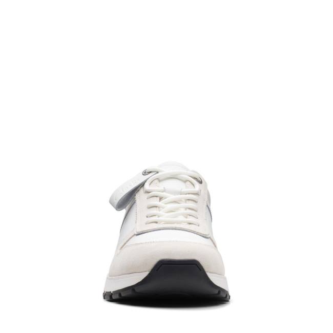 Men's Clarks Move Lite Race Sneakers White | CLK194QTU