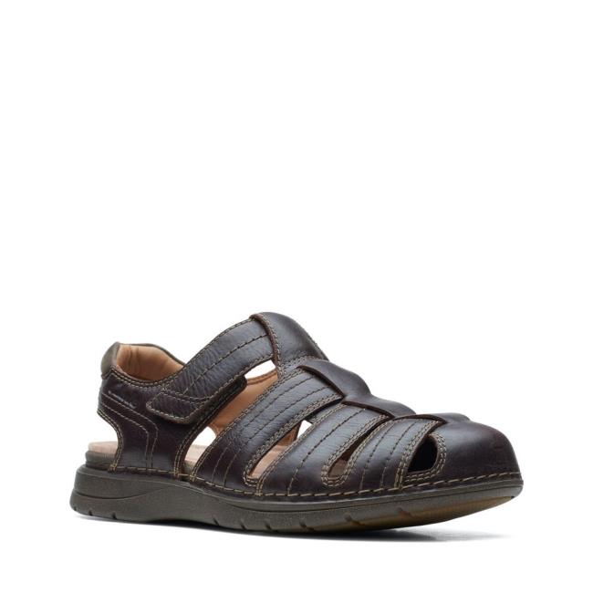 Men's Clarks Nature Limit Sandals Brown | CLK746TVW