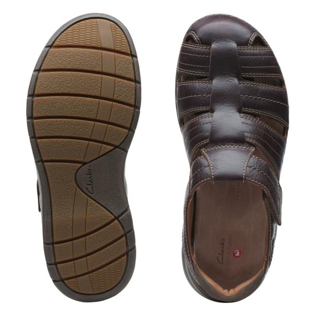 Men's Clarks Nature Limit Sandals Brown | CLK746TVW