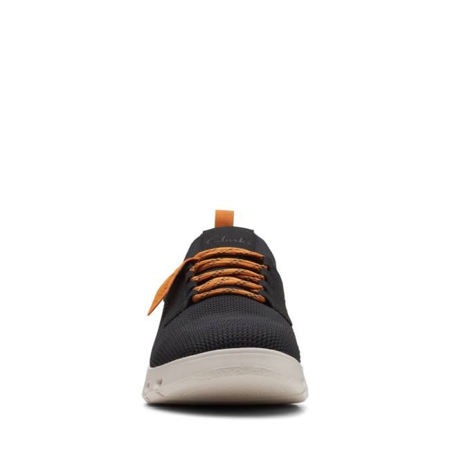 Men's Clarks Nature X Lo Sneakers Black | CLK937NBA