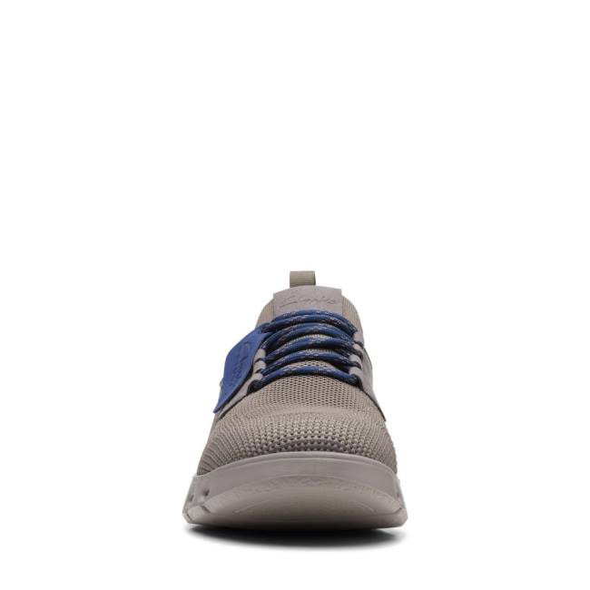 Men's Clarks Nature X Lo Sneakers Grey | CLK529JPF