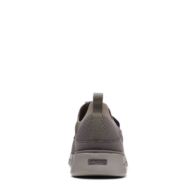 Men's Clarks Nature X Lo Sneakers Grey | CLK529JPF