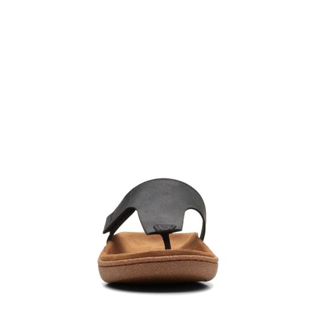 Men's Clarks Pilton Post Sandals Black | CLK140LRT