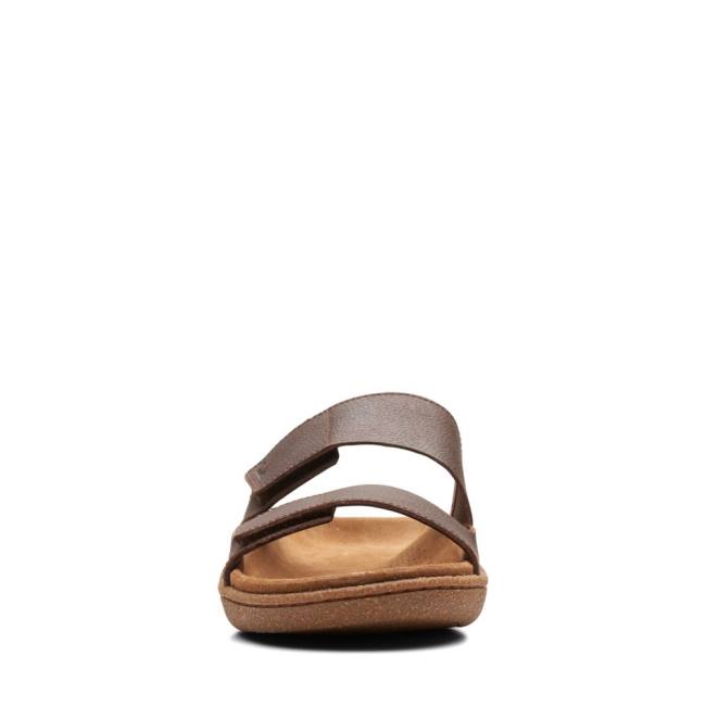 Men's Clarks Pilton Strap Sandals Brown | CLK036WLA