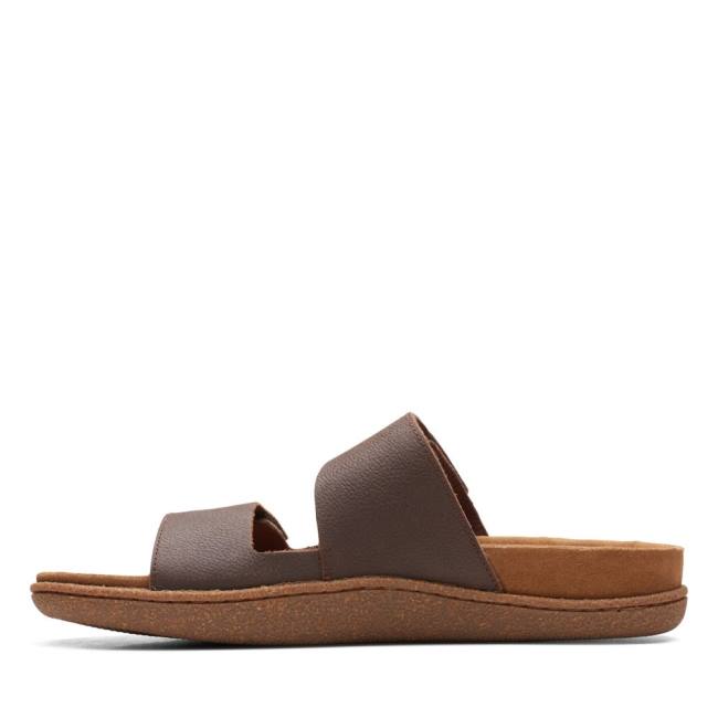 Men's Clarks Pilton Strap Sandals Brown | CLK036WLA