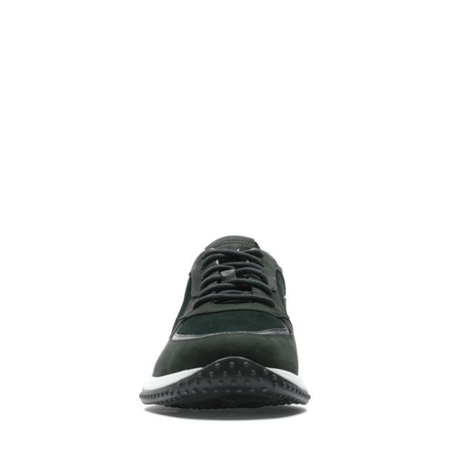 Men's Clarks Puxton Run Sneakers Black | CLK986SBN