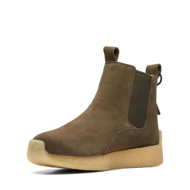 Men's Clarks Radlett Chelsea Boots Green | CLK340ZRV