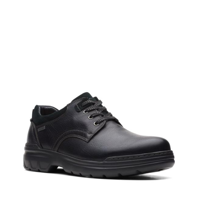 Men's Clarks Rockie2 LoGTX Sneakers Black | CLK168ULI