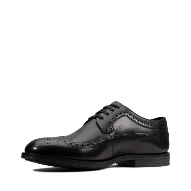 Men's Clarks Ronnie Limit Dress Shoes Black | CLK037UQZ