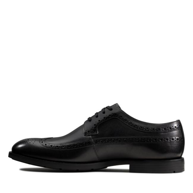 Men's Clarks Ronnie Limit Dress Shoes Black | CLK037UQZ