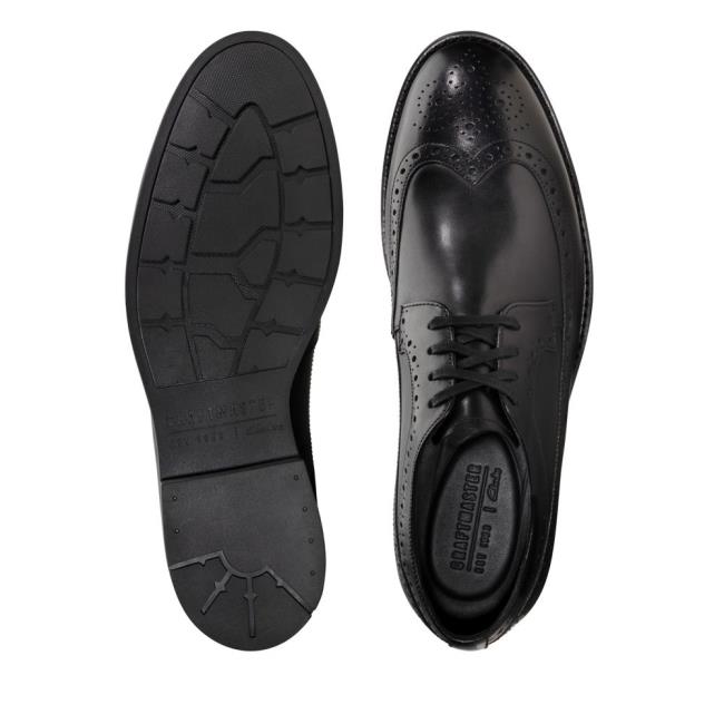 Men's Clarks Ronnie Limit Dress Shoes Black | CLK037UQZ