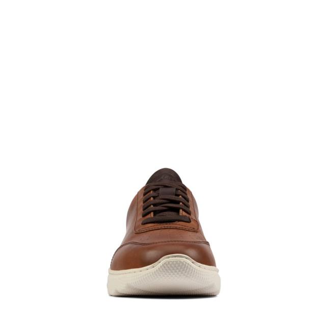 Men's Clarks Sprint Lite Lace Sneakers Brown | CLK421GMQ