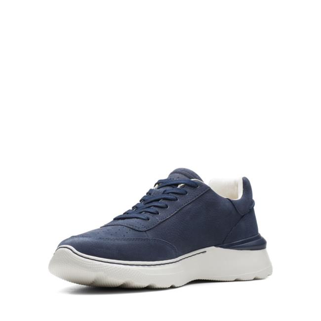 Men's Clarks Sprint Lite Lace Sneakers Navy | CLK893MVF