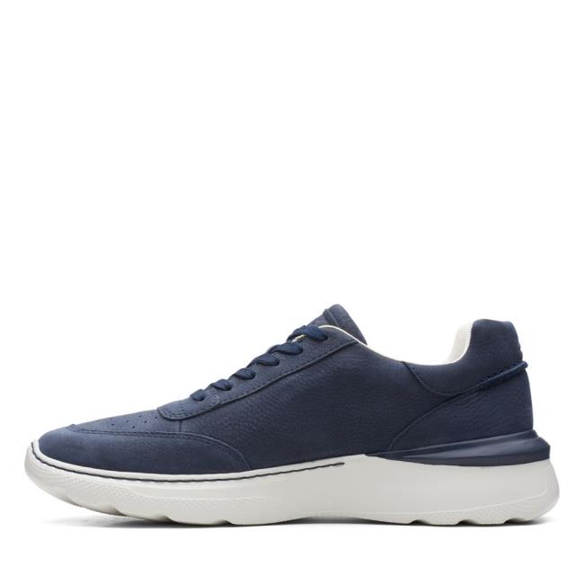 Men's Clarks Sprint Lite Lace Sneakers Navy | CLK893MVF