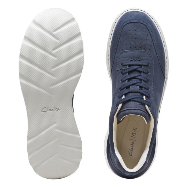 Men's Clarks Sprint Lite Lace Sneakers Navy | CLK893MVF