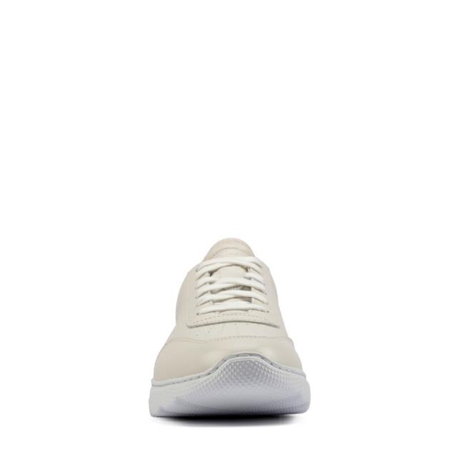 Men's Clarks Sprint Lite Lace Sneakers White | CLK802UAS