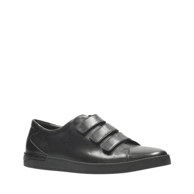 Men's Clarks Stanway Flow Sneakers Black | CLK426SCX